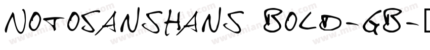 NotoSansHans Bold-GB字体转换